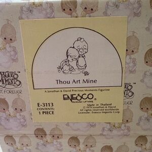 Precious Moments Porcelain Figurine “Thou Art Mine” Model #E-3113